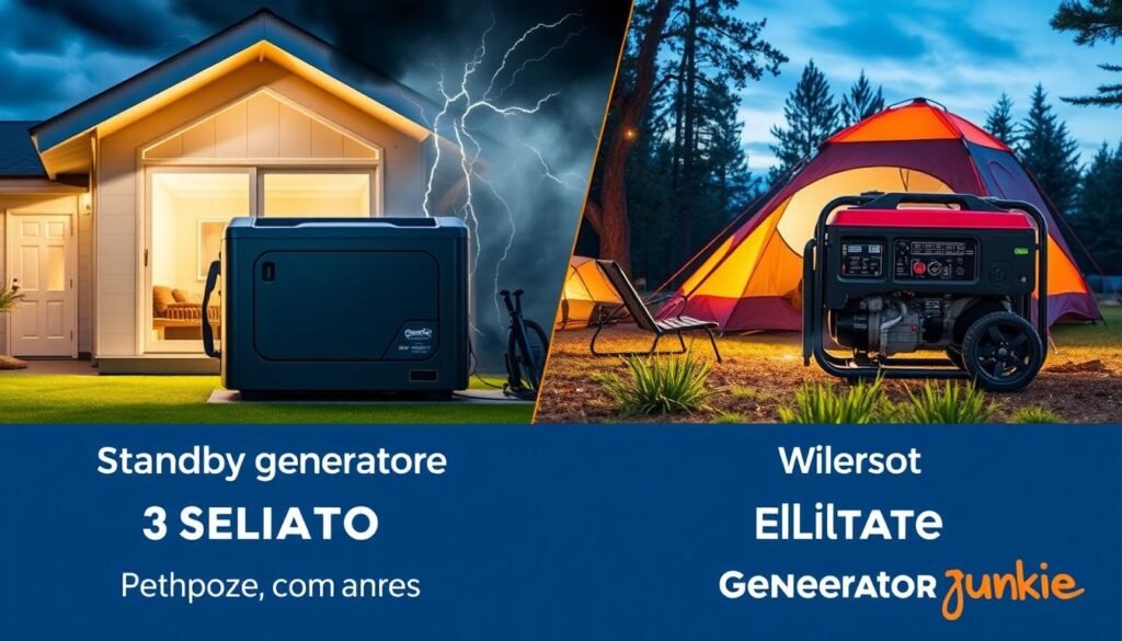 Standby vs portable generators performance