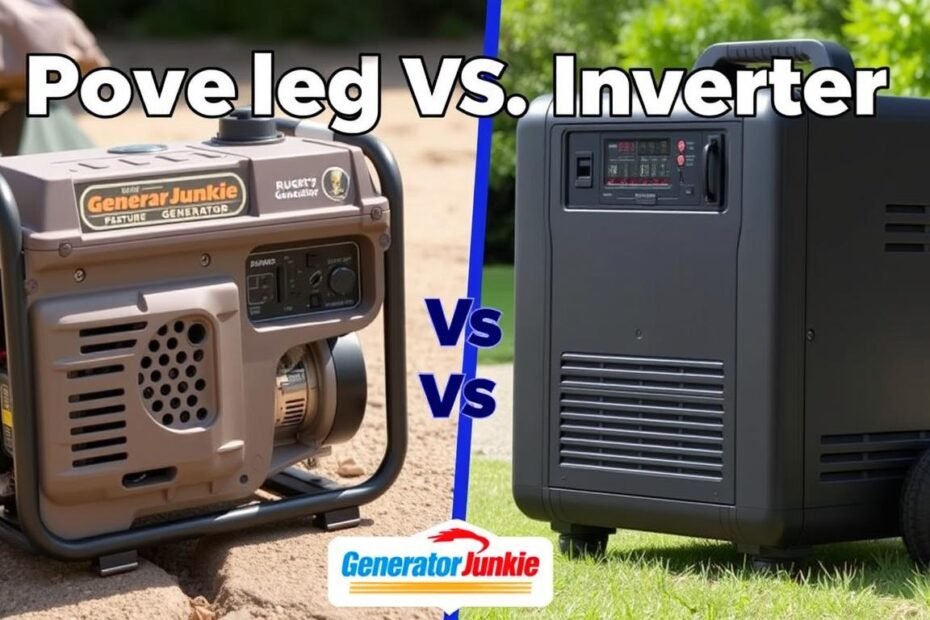 difference between portable generator and inverter