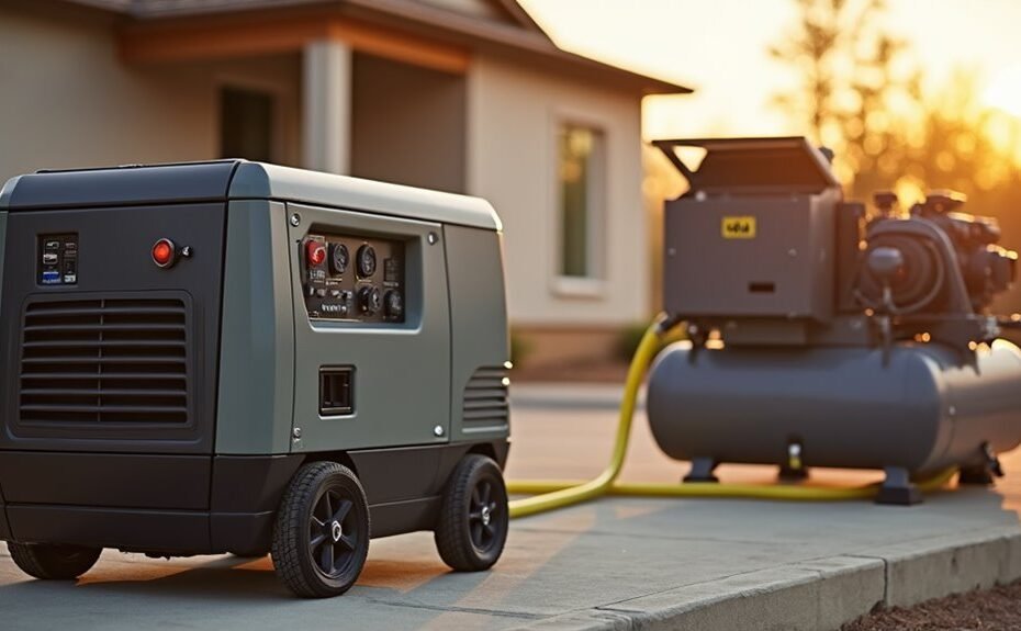 how to connect a portable generator to your house