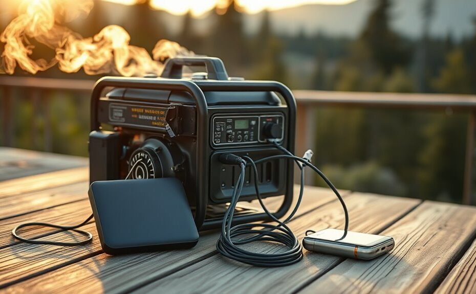 battery charging with generators