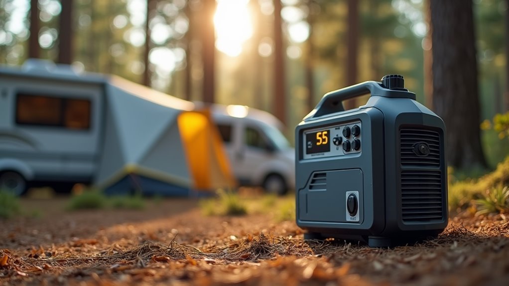 generator noise levels campground requirements