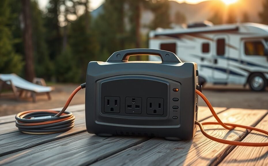 generator outlet tips for rv camping