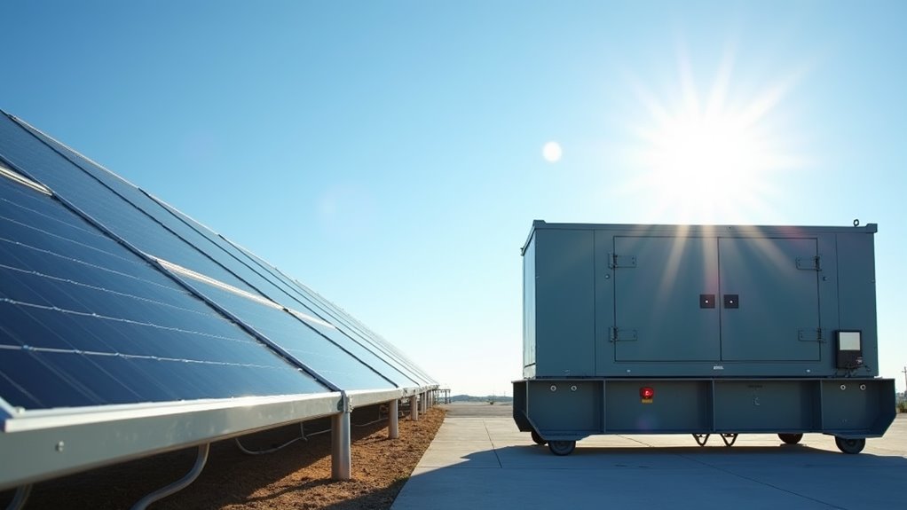 solar versus generator power