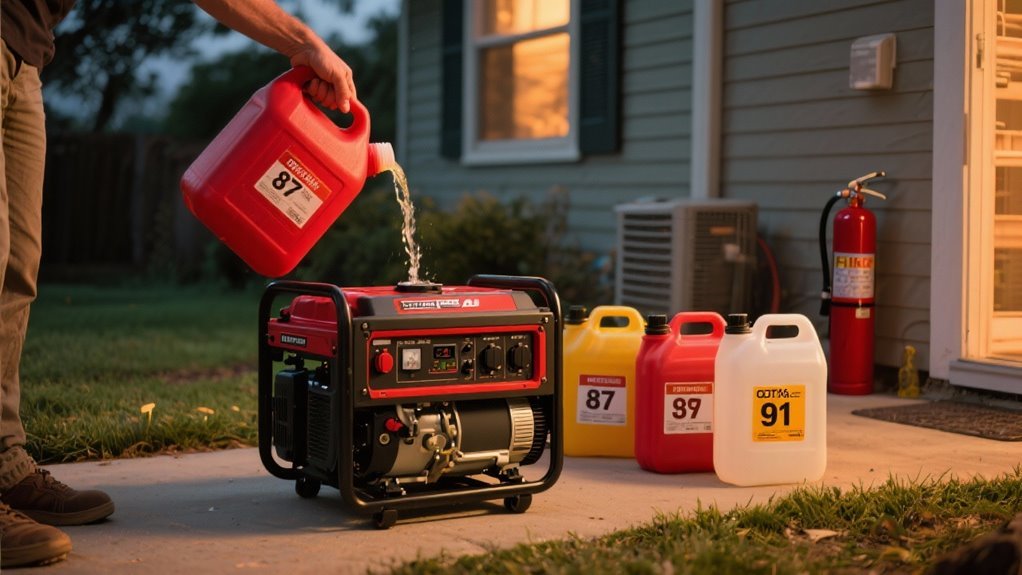 choosing gasoline for generators