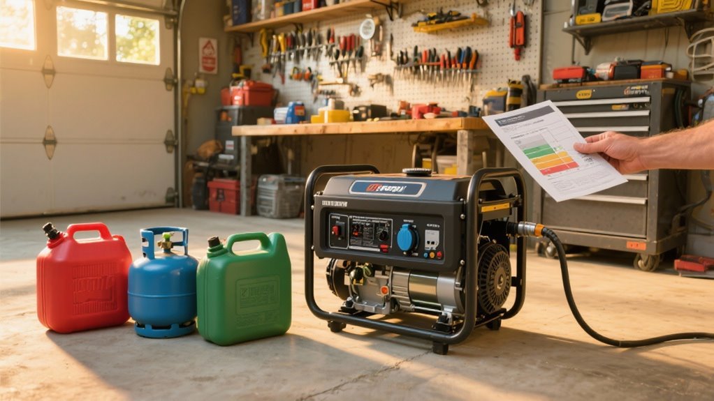 fuel selection for generators