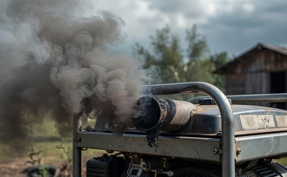 generator smoking problem explained