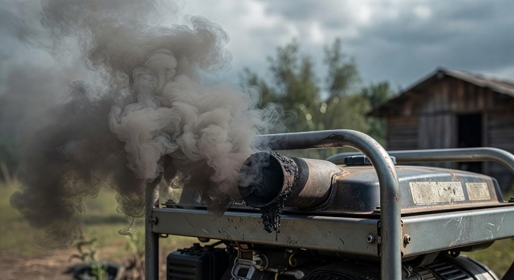 generator smoking problem explained