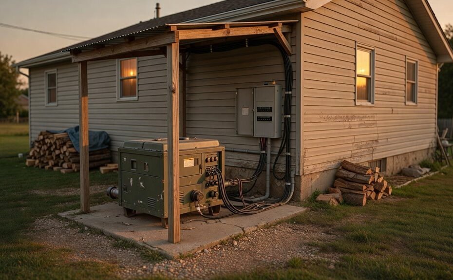 partial home backup generator