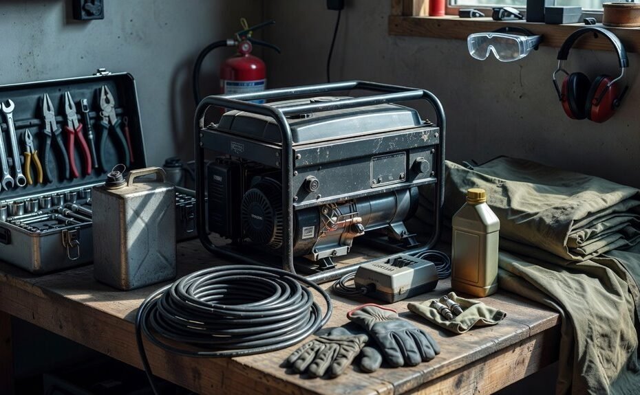 prepare generator for storms