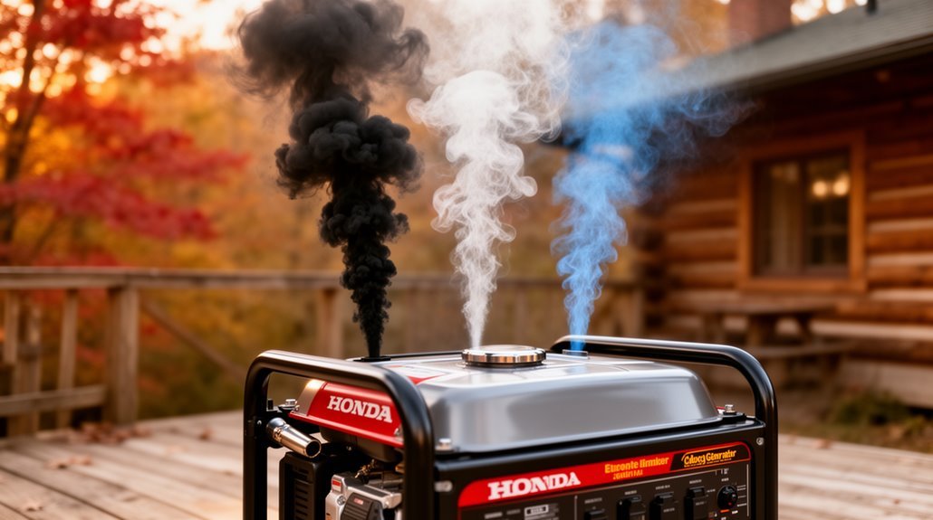 smoke reveals generator issues