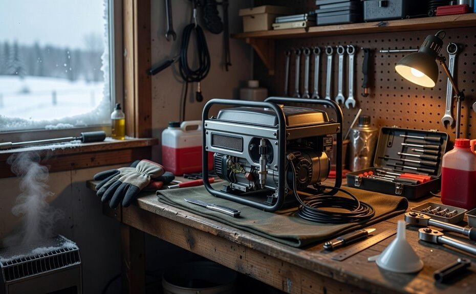 winter generator maintenance preparation